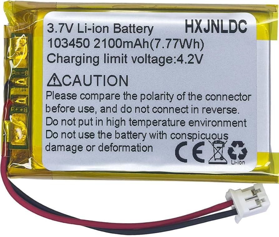 M 3.7V 103450 Real 2000mAh Rechargeable Polymer Lithium